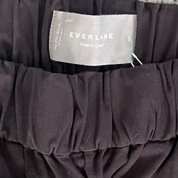 Everlane Womens Pull On Pant Size 6 Black High Waist Straight Leg Organic Cotton - Picture 9 of 15